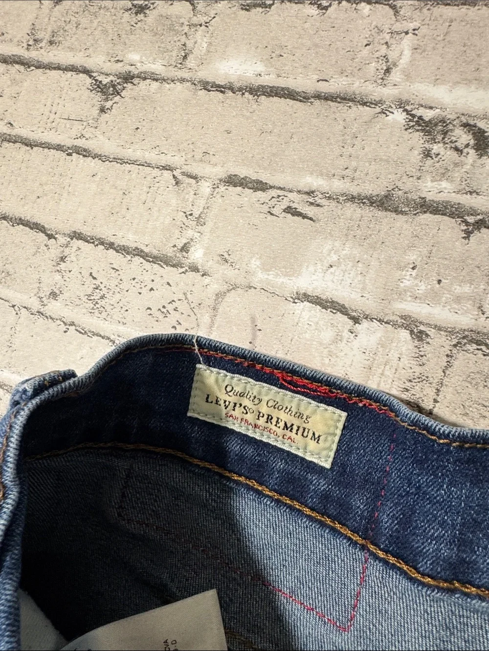 Levi’s mens 31x32 LEJ 502 tapered premium engineered denim blue jeans EUC